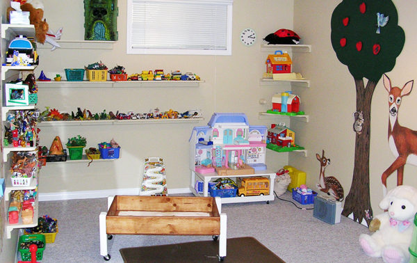 fully equipped playroom